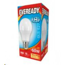 Eveready - Ampoule E27 - (equiv. 60W) - globe - Box 8.2 W 4000 K 220° NON DIM