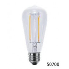 LED RUSTICA CLEAR LONG STYLE IRC+90 2600 K E27 470 LM