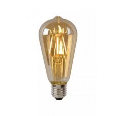 LUCIDE ST64 - FILAMENT LAMP - Ÿ 6,4 CM - LED DIMB. - E27 - 1X5W 2700K - AMBER