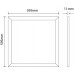 Panel | 60*60 | >100Lm/W | 6000K | White Frame | Non Dim