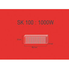 SK100  1,0 kw  RAL9010 23/69/13 cm