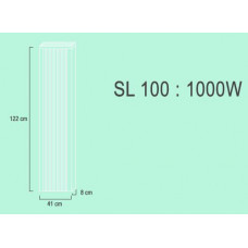 SL100  1,0 kw  RAL9010 122/41/8 cm